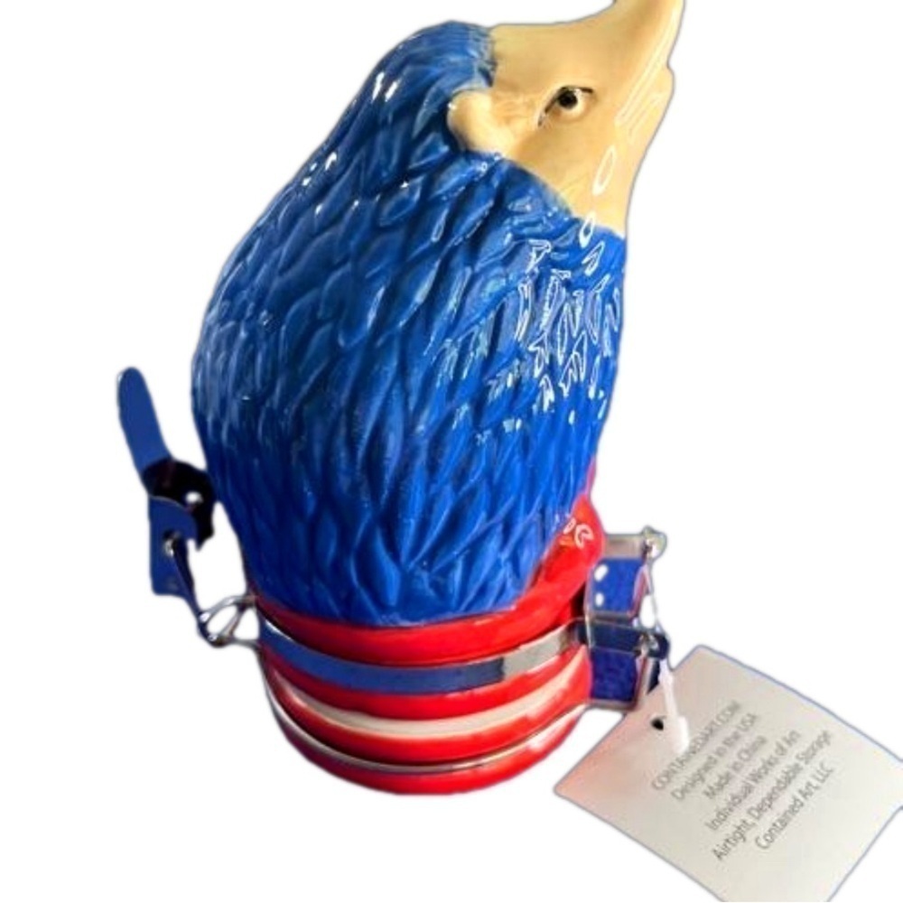 Contained Art Blue Hedgehog Ceramic Jar - Picture 2 of 14